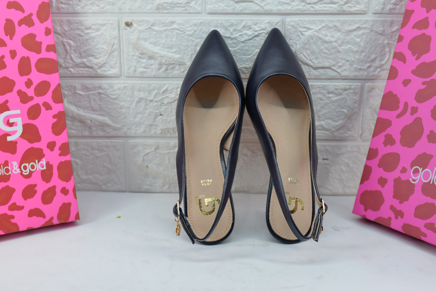 décolleté Gold & Gold ART. GP 587 NAVY BLU