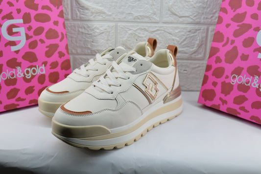 Sneakers Gold & Gold GB 947 BEIGE