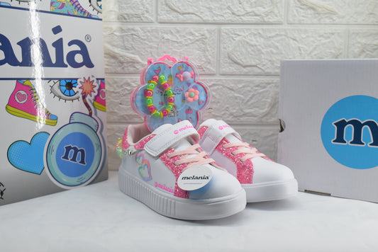 Sneakers Melania ART.  M 2620 BIANCO FUCSIA