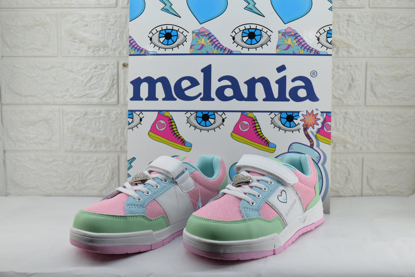 Sneakers Melania ART. 2616 PINK | GREEN