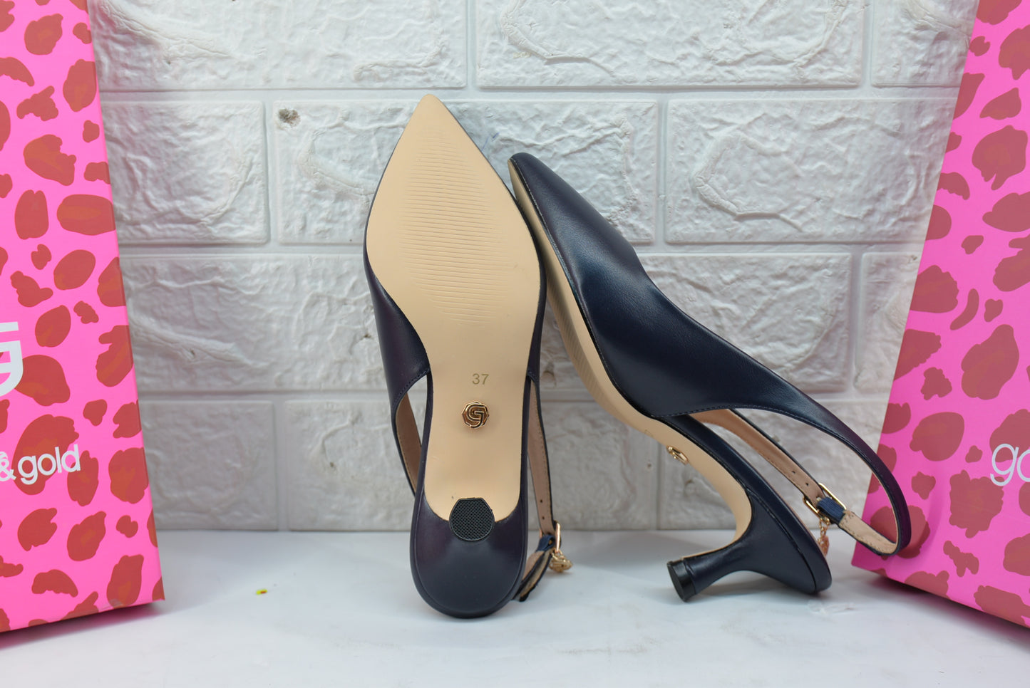 décolleté Gold & Gold ART.  GP 587 NAVY BLU